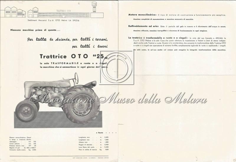 Trattrice OTO C25 - Scheda prodotto trasformabile