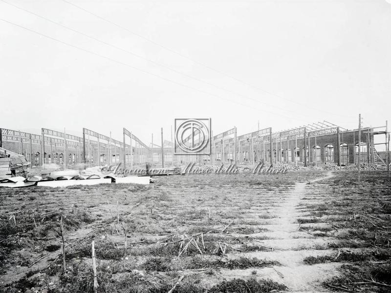 Nuovo stabilimento. Costruzione capannone