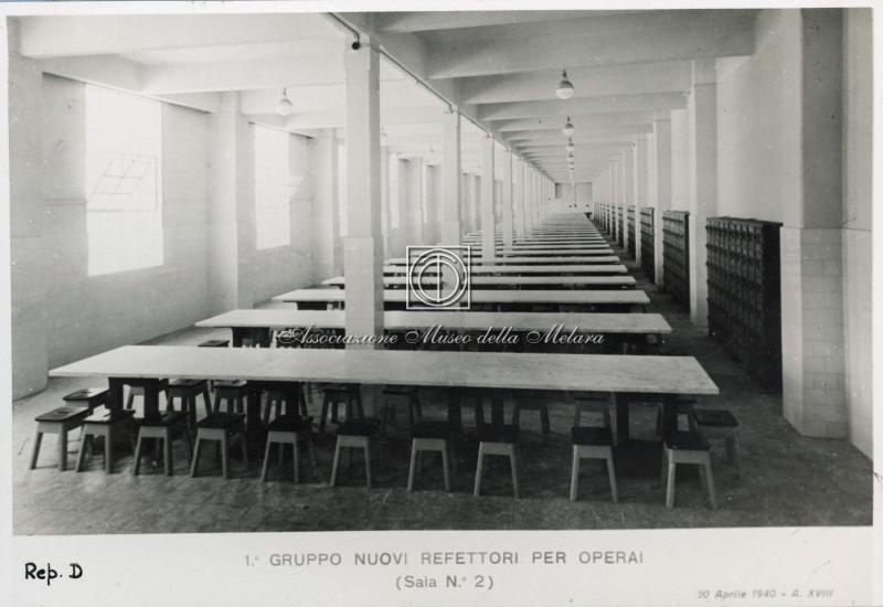 Rep D - 1° Gruppo nuovi refettori per operai (Sala N° 2)