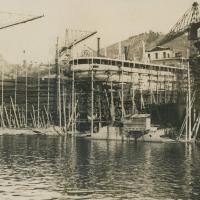 Vista generale scali lato est dei cantieri